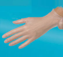 LATEX FREE, POWDERED SYNTHETIC GLOVES